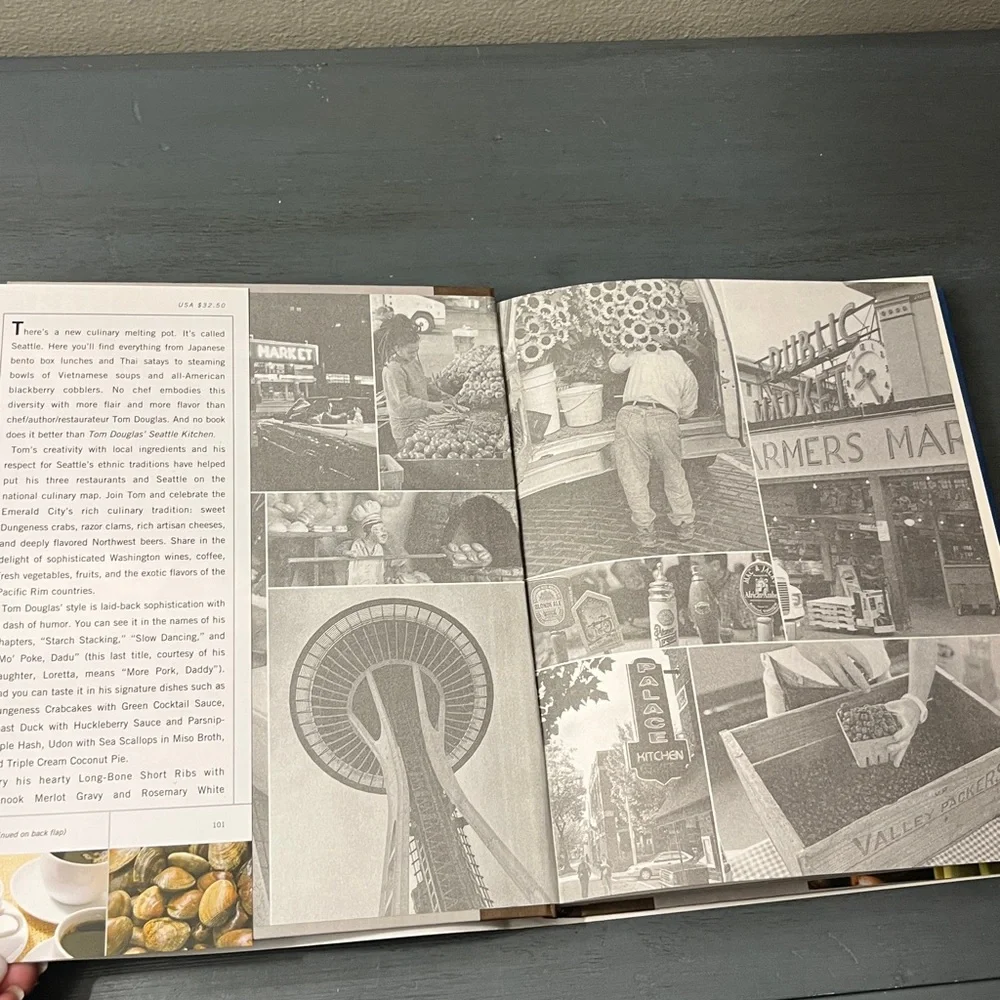 Seattle Kitchen Cookbook TOM DOUGLAS SIGNED cookbook and guide EUC